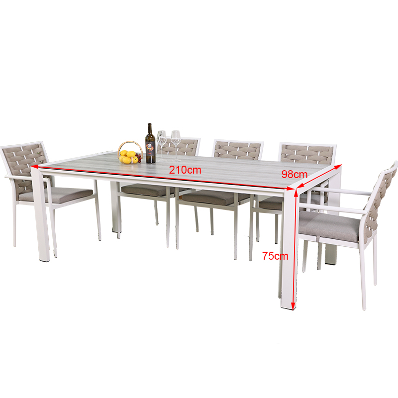 Patio Modern High Quality Wooden Outdoor Dining Set