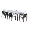 Leisure Customized Rectangular Aluminum Outdoor Dining Set