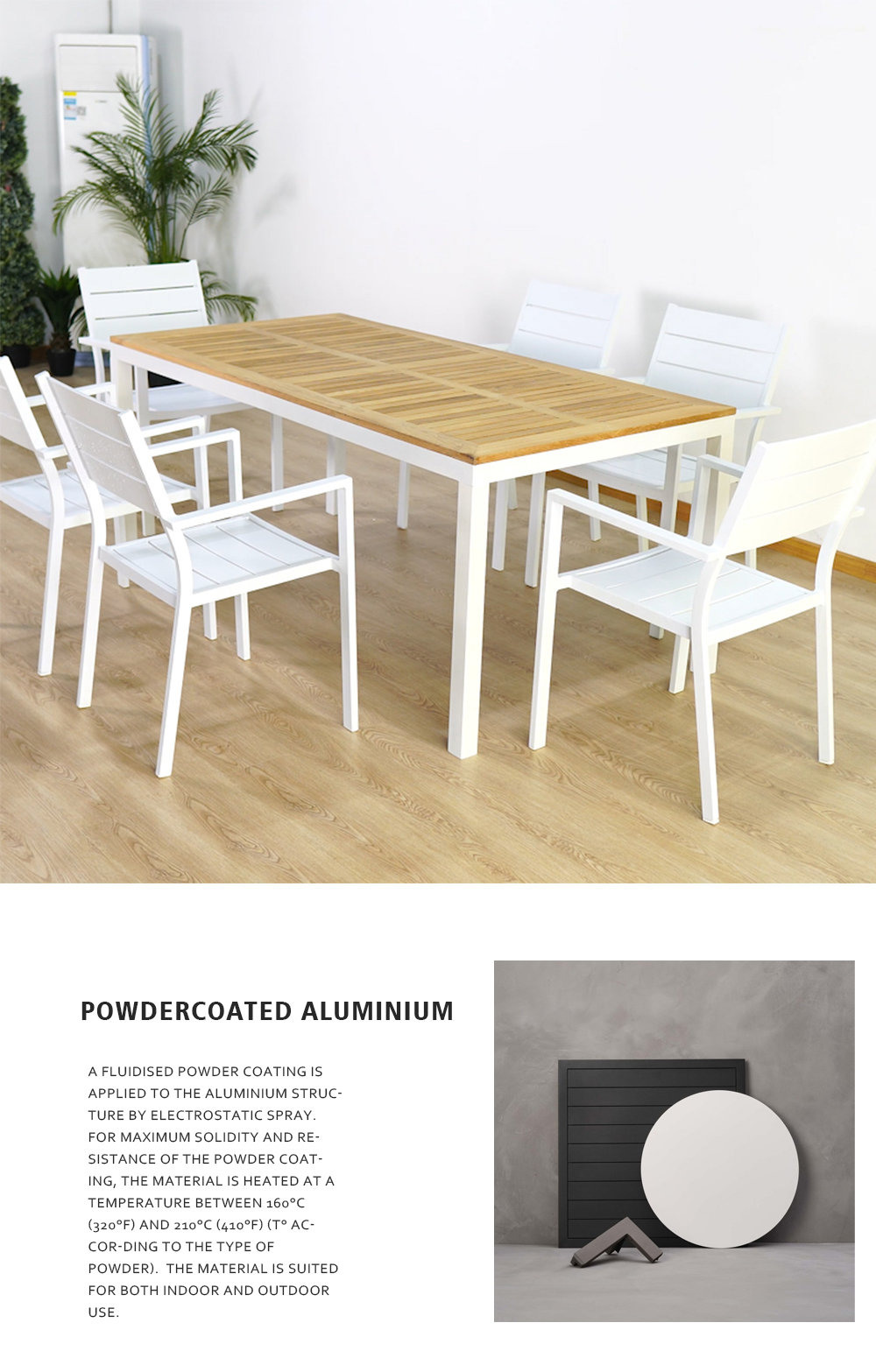 white wood table set (2)