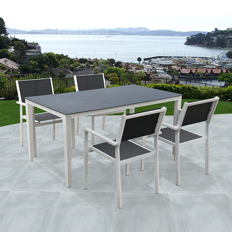 Nordic Commercial Aluminum Balcony Outdoor Dining Set