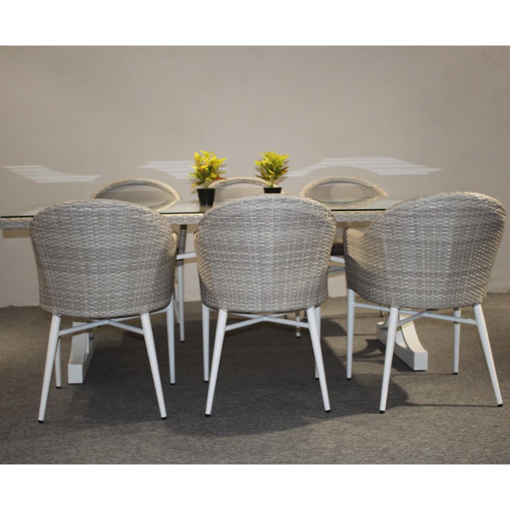 Luxury European Garden Rattan Outdoor Dining Set from China