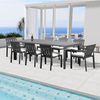 Leisure Customized Rectangular Aluminum Outdoor Dining Set