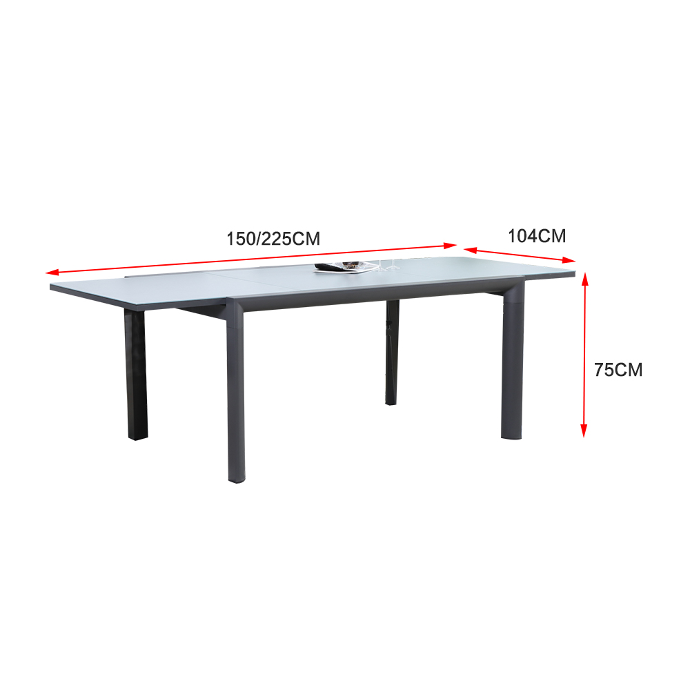 Customized Aluminum Modern Lounge Outdoor Dining Set