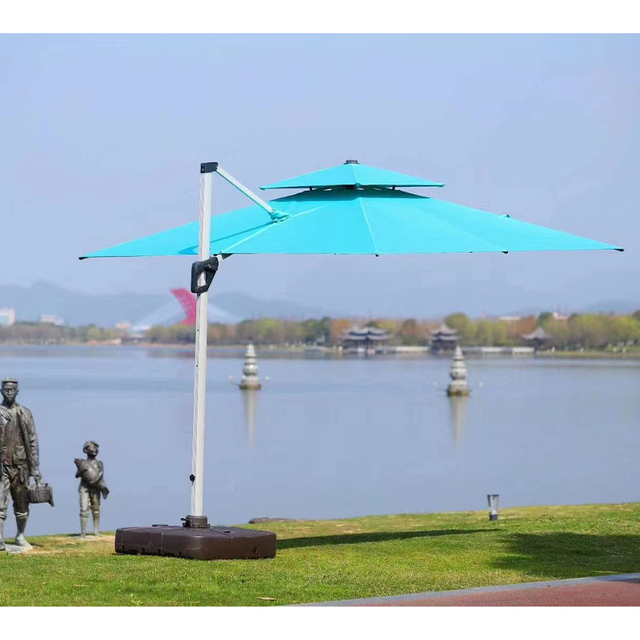 Aluminum commercial outdoor parasol