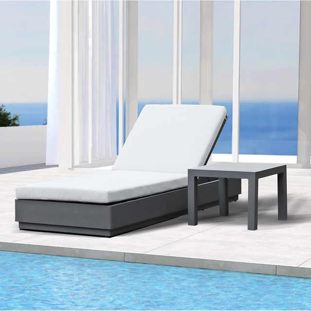 Swimming Pool Comfortable Single Fabric Sun Lounger