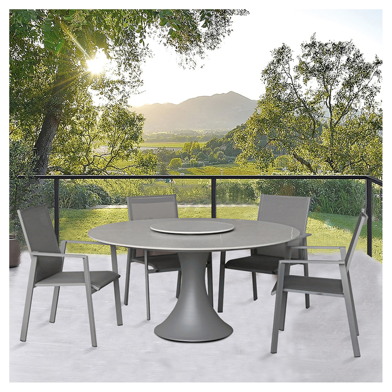 Nordic Customized Metal Patio Outdoor Dining Set