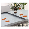 Modern Commercial Aluminum Garden Outdoor Dining Set