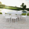 Nordic Aluminum Rectangular Garden Outdoor Dining Set