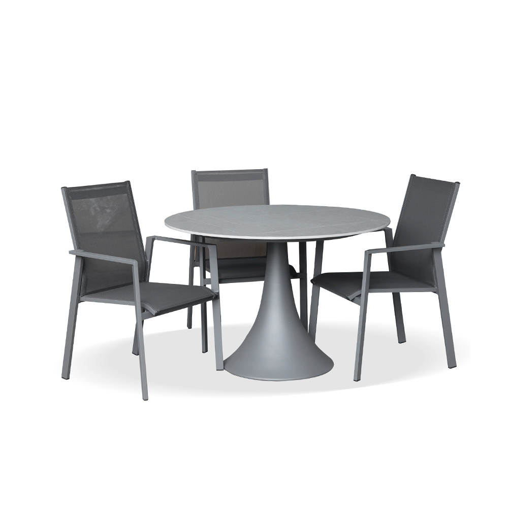 Modern Patio Metal Customized Outdoor Dining Set