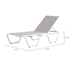 Customized Hotel Adjustable Aluminum Sun Lounger