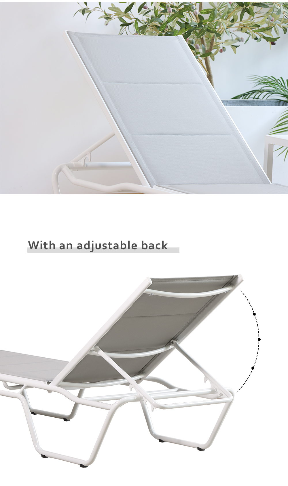 Adjustable Aluminum Sun Lounger