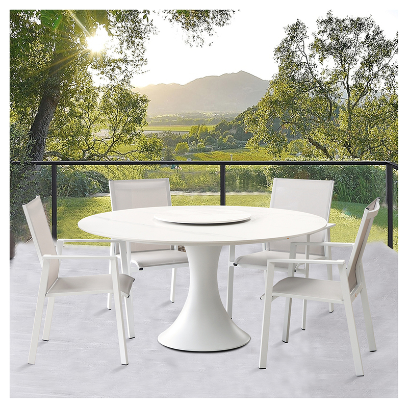 Modern Patio Metal Customized Outdoor Dining Set