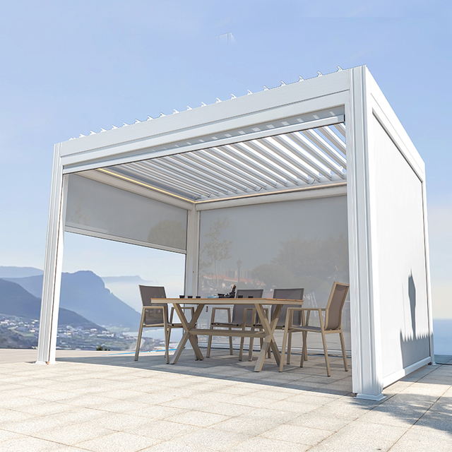 Aluminum automatically outdoor pergola