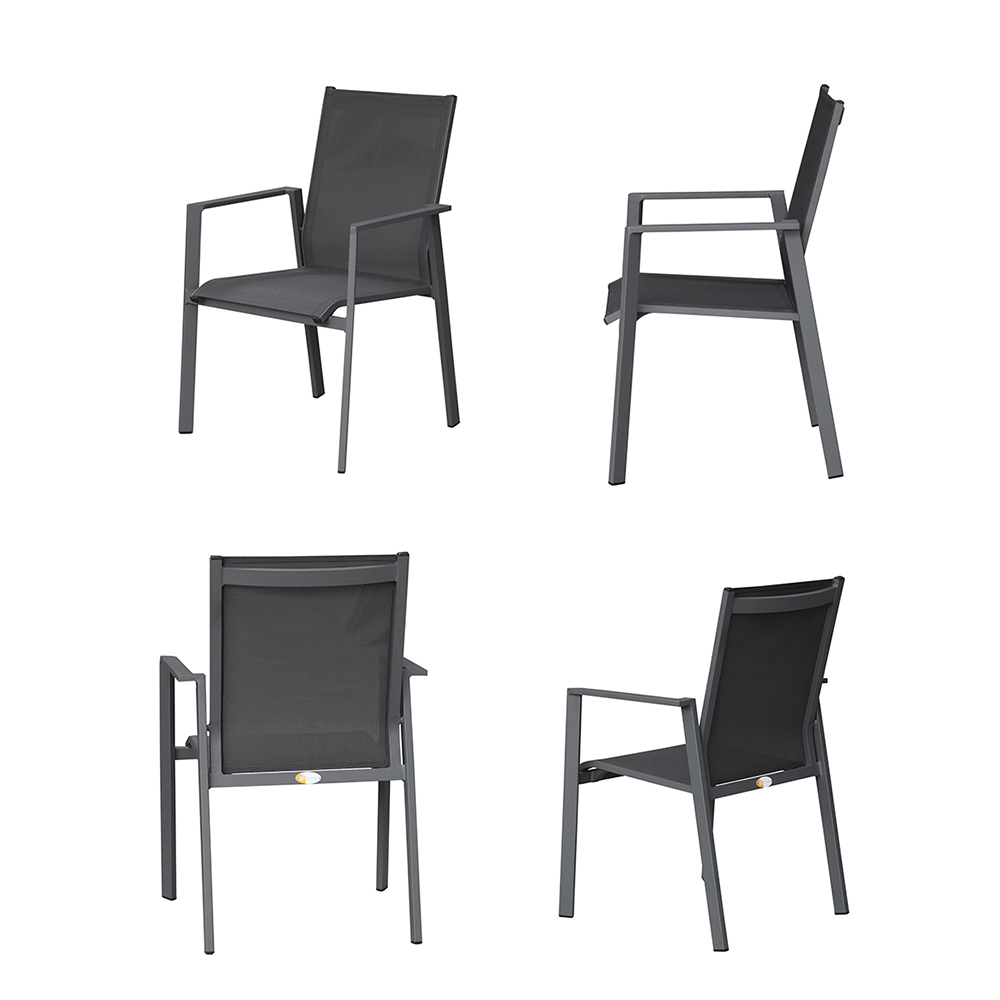 Nordic Customized Metal Patio Outdoor Dining Set