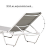 Customized Hotel Adjustable Aluminum Sun Lounger