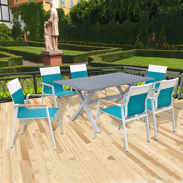 Nordic Leisure Customized Aluminum Outdoor Dining Set