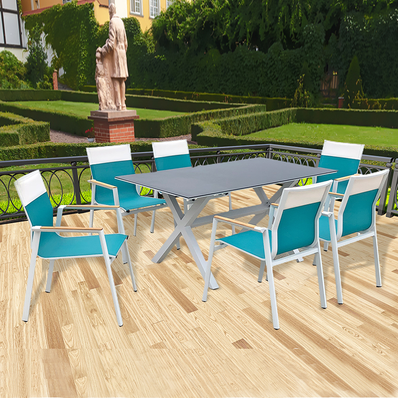 Nordic Leisure Customized Aluminum Outdoor Dining Set