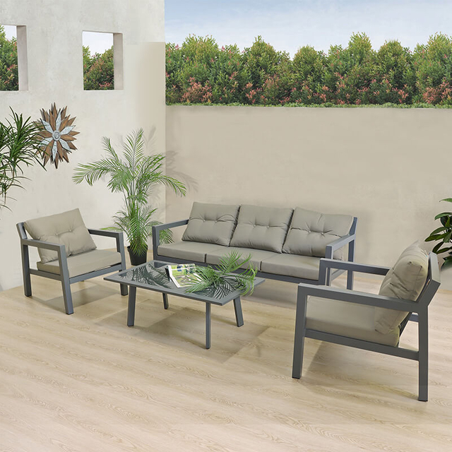 Sun Room Aluminum 5 Seater Outdoor Sofa Set