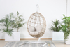 Modern Rattan Hanging Egg Chair With Stand Patio Swing Chair