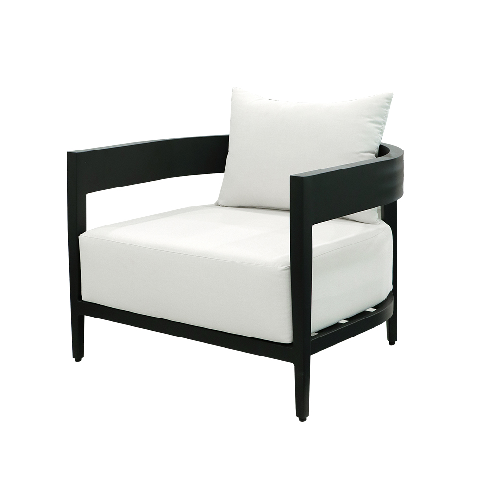 Patio Outside Furniture Comfortable Cushions L Shape Aluminum Outdoor Sectional Sofa