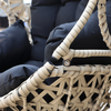 Modern Rattan Leisure Black Hammock Swing Chair for Outdoor