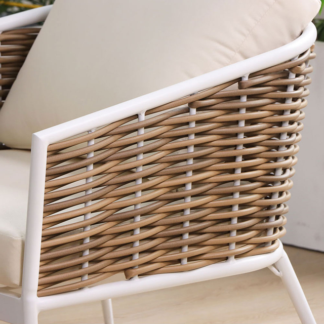 Commercial Garden Furniture Courtyard Outdoor Rattan Sofa