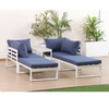 Adjustable Aluminum Frame Modern L-Shaped Garden Sofa Set