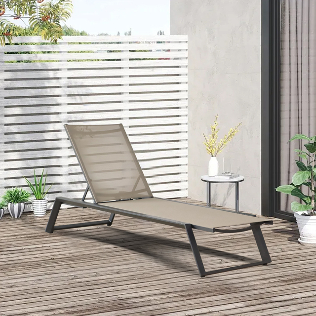 Patio Sun Lounger Chaise Outdoor Furniture Beach Chair