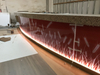 Modern Style Artificial Stone Top Cashier Counter LED Bar Counter for Restaurant Nightclub