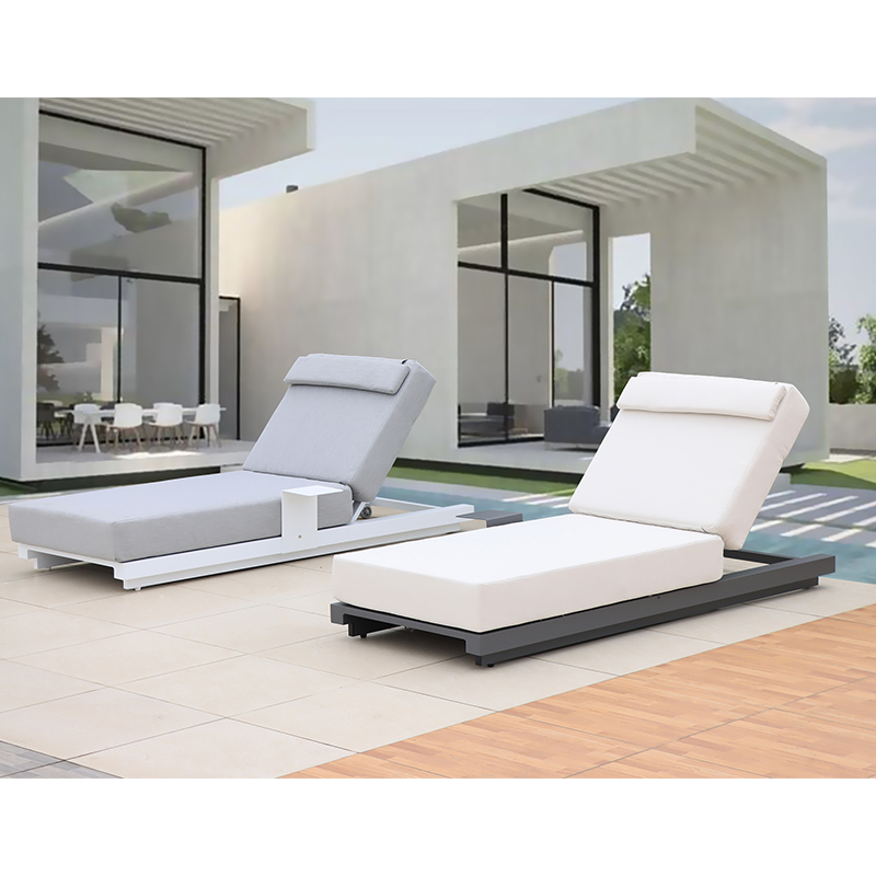 High End Outdoor Sun Lounger with Cushion