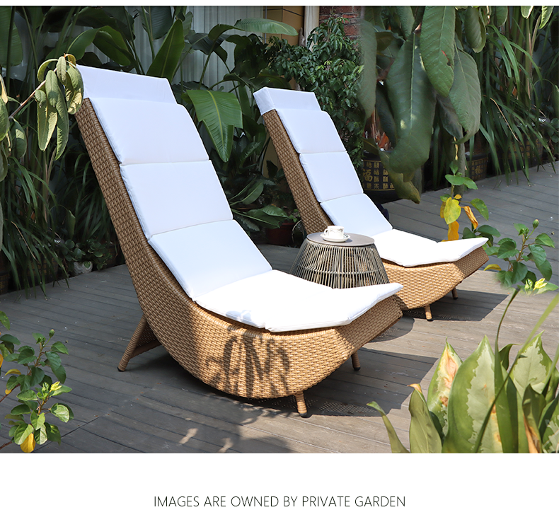 Comfortable Rattan Sun Lounger