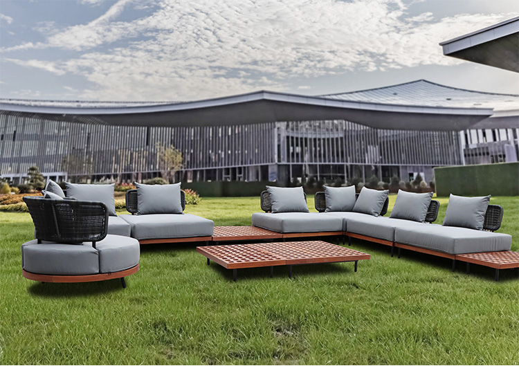 Luxury Sun Room Teakwood Outdoor Sofa