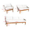 Hotel Leisure Teakwood 6pcs Outdoor Sofa