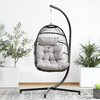 Folding Rope Egg Swing Chair with Cushion