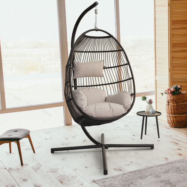 Folding Hammock Swing Chair with Cushion