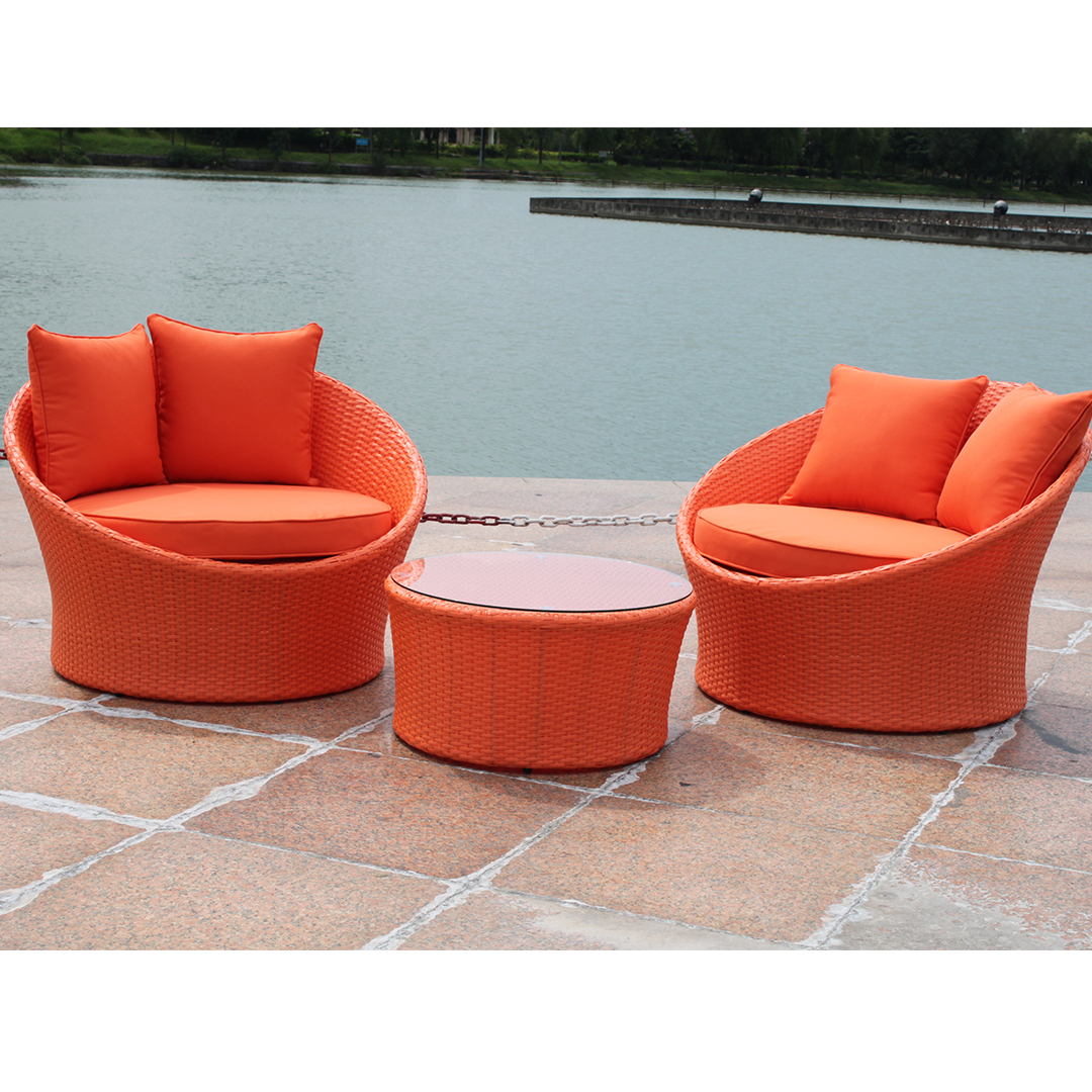 High Quality Rattan Garden Sofa with Cushion