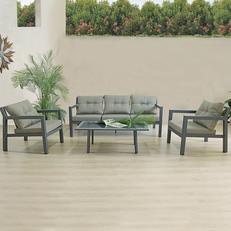 Sun Room Aluminum 5 Seater Outdoor Sofa Set