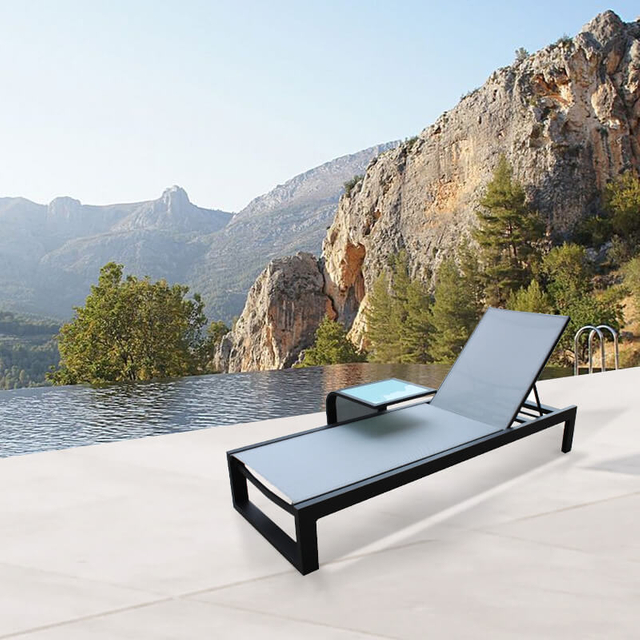 Commercial Outdoor Aluminum Chaise Lounge Furniture