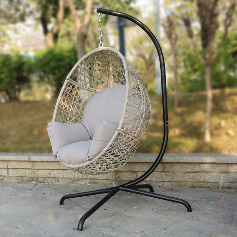 High-quality Rattan Hanging Egg Chair with Stand