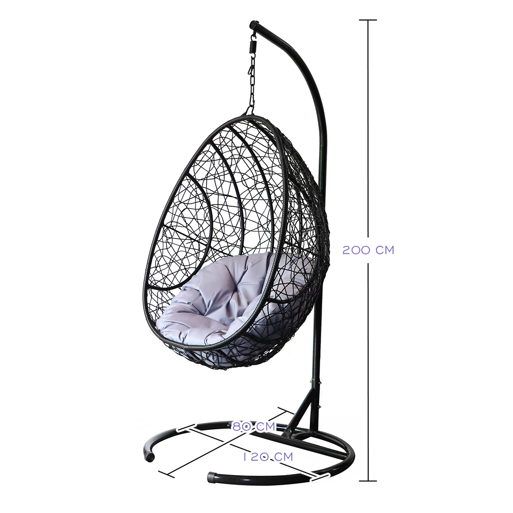 Fashion Style Egg Shape Hanging Chair Outdoor Furniture