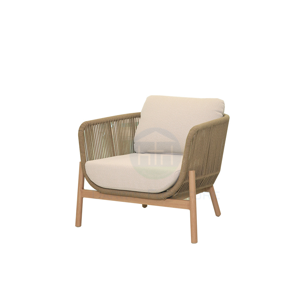 Nordic Hotel Patio Sofa Chair Waterproof Garden Furniture Outdoor Sofa