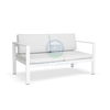 Wholesale Commercial FoShan Balcony Garden Couch Patio White Aluminum Sofa Set