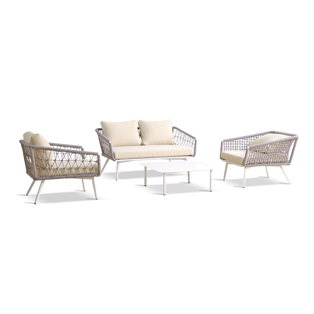 All Weather Outdoor Furniture Rope Patio Garden Sofa Set