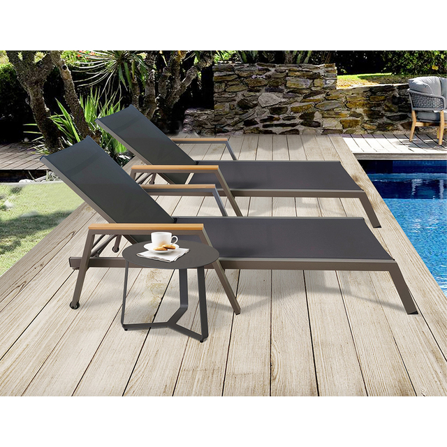 Sun Loungers Garden Aluminum Beach Hotel Sun Loungers