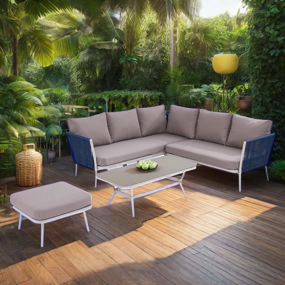 Hotel Outdoor Modular Rope Sofa Furniture