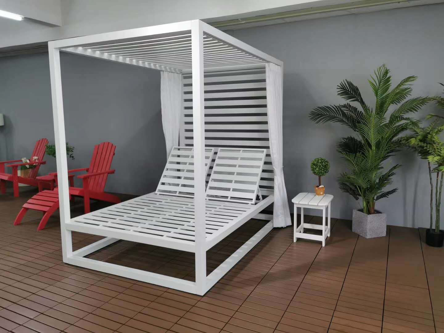 Leisure Double Park Daybed Outdoor Sunbed for Adults