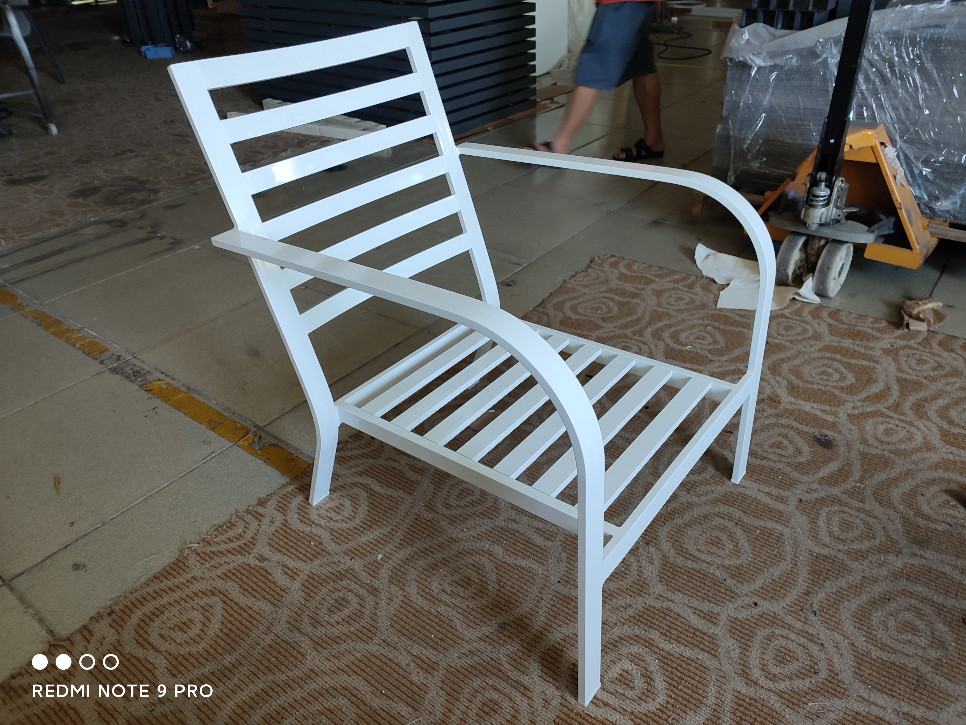 White Leisure Garden Chair without Cushion