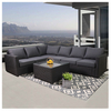 L Shape Hotel Outdoor Furniture with Cushion