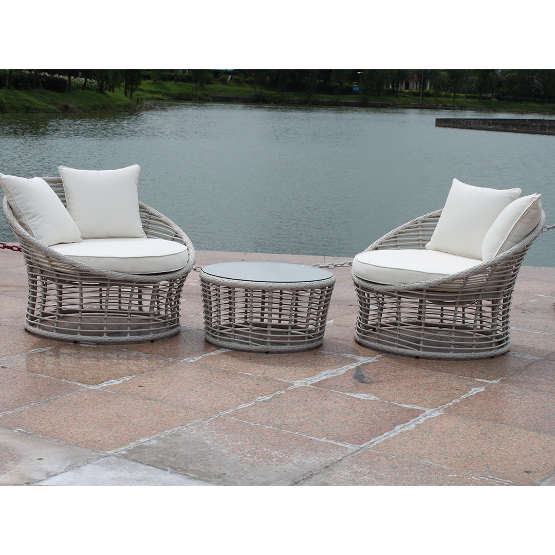 High Quality Rattan Garden Sofa with Cushion