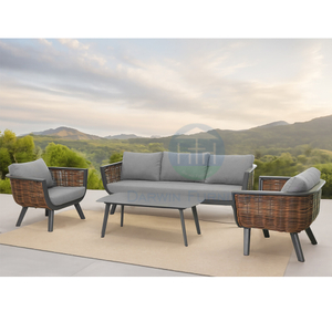 Durable Modern Rattan Leisure Outdoor Furniture Garden Sofa Set